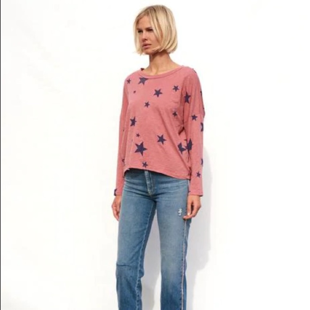 Sunday Stars Easy Long Sleeve Top Faded Rose